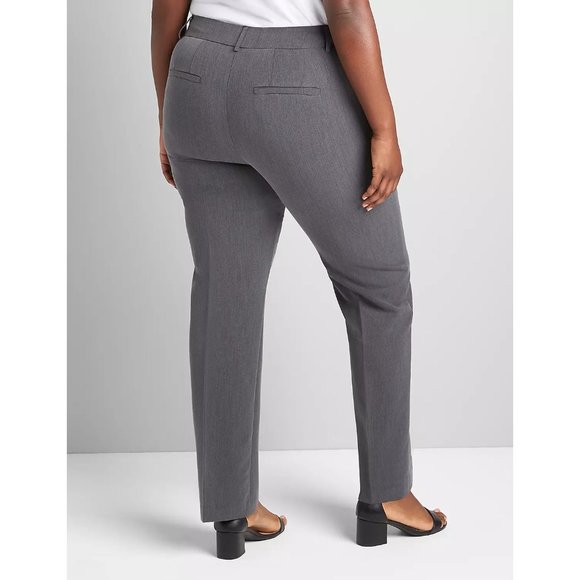 Lane Bryant Straight Fit Perfect Drape Straight Pant With Magic Waistband 20L - Picture 2 of 3